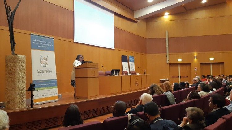 Michele Pistone durante il suo intervento