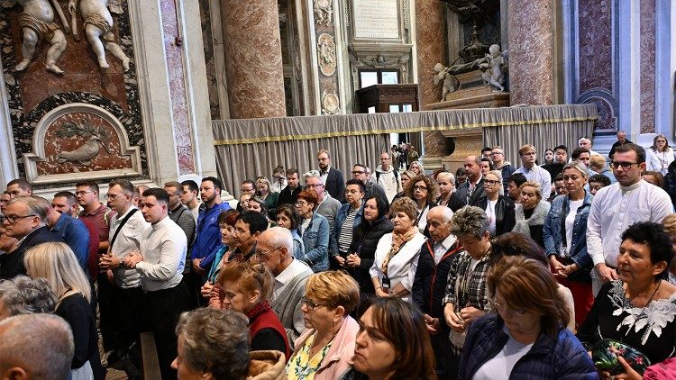 Pielgrzymi z diecezji włocławskiej w Rzymie (ks. Marek Weresa)