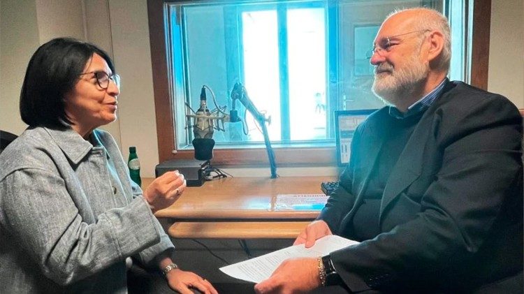 Irmã Maria durante a enrevista com Silvonei José