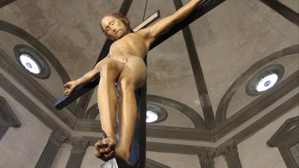 Il crocifisso ligneo di Michelangelo nella sagrestia della basilica di Santo Spirito in Firenze
