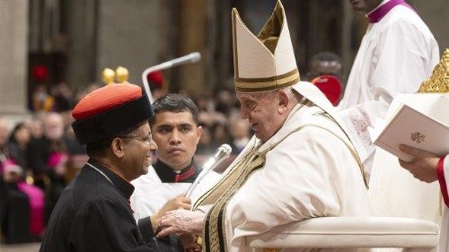 File photo of Cardinal Koovakad with Pope Francis