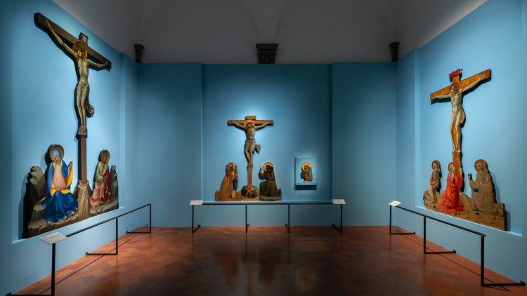 L'allestimento della mostra Beato Angelico a Firenze