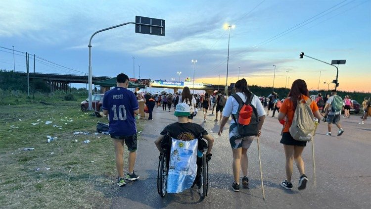 Los jóvenes protagonistas de la Peregrinación a la Basílica de Luján