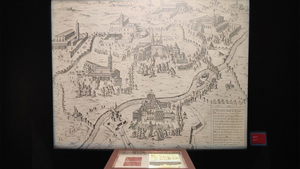 L'allestimento della mostra ai Musei Vaticani