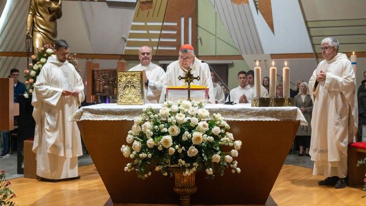 Kardinal Vinko Puljić predvodio misu na zagrebačkom Borongaju (Foto: Župa Kraljice Svete Krunice, Zagreb)