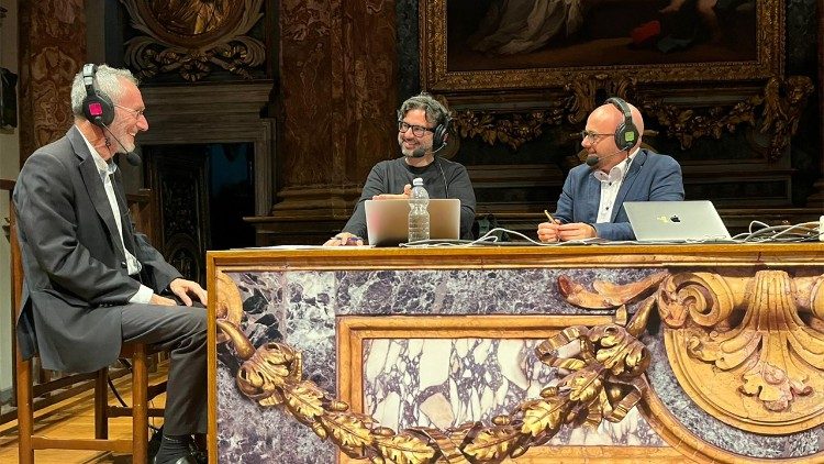 Da sinistra padre Adelino Ascenso, Francesco De Remigis e Andrea De Angelis