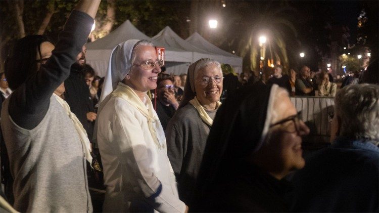 Siostry zakonne podczas "Dialogów z miastem" na Jubileuszu Życia Konsekrowanego