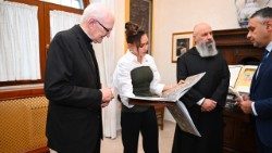 Мехрыбан Аліева падчас знаходжання ў Ватыкане