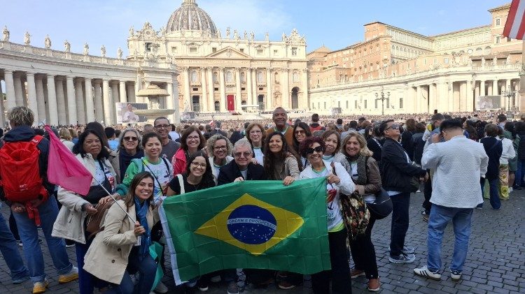 A delegação do Rio de Janeiro que está em peregrinação jubilar