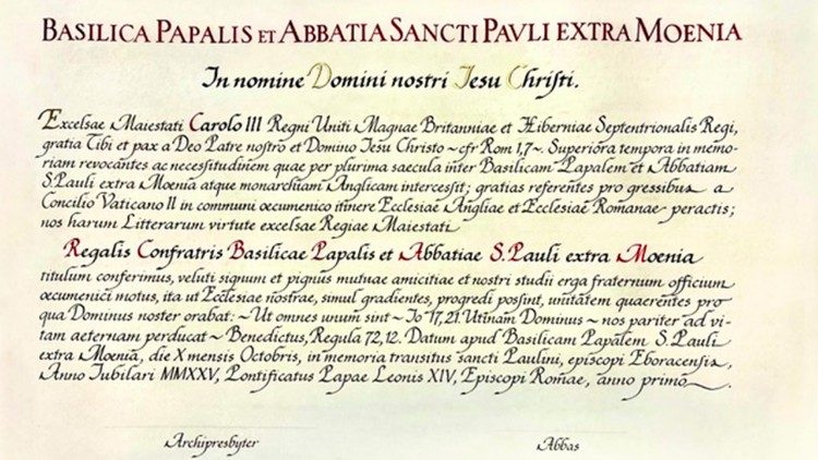 Le titre conféré au roi Charles III.