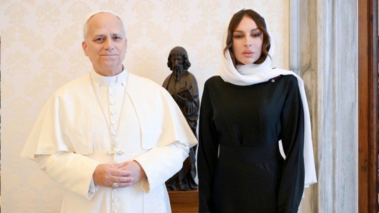 Papa XIV Leo ilə Azərbaycanın Birinci vitse-prezidenti arasında görüş