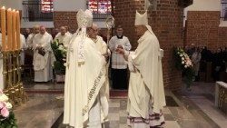 Ingres bp. Wojciecha Skibickiego do katedry w Elblągu 