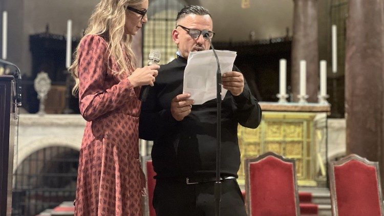 Rossana Ruggiero insieme a Giuseppe