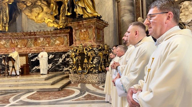 Падчас Імшы для беларусаў у ватыканскай базіліцы