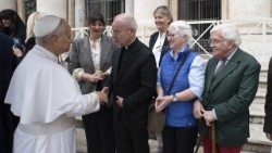 The Pope greeted and thanked the members of The Friends of the Holy Father