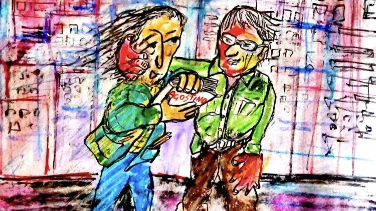 William gives William the writer a book by St Augustine