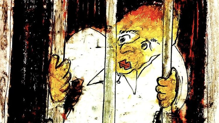 An Iranian man awaiting deportation