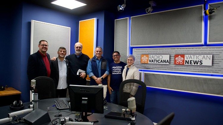 Nos estúdios da Rádio Vaticano