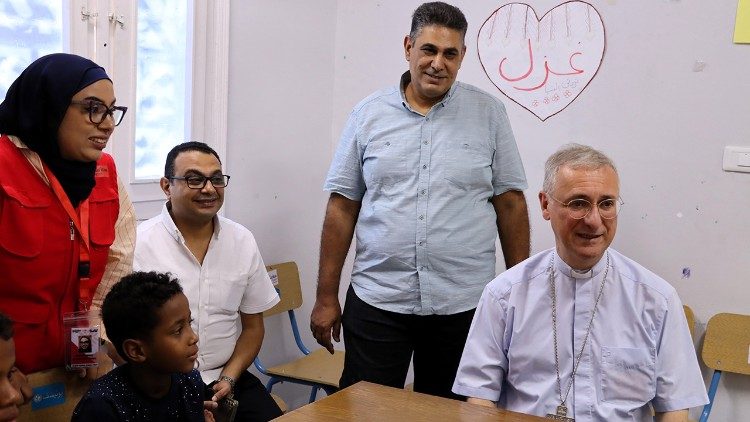 Besuch einer Gemeinschaftsschule für Geflüchtete in Assuan (Foto DBK/Elpers)