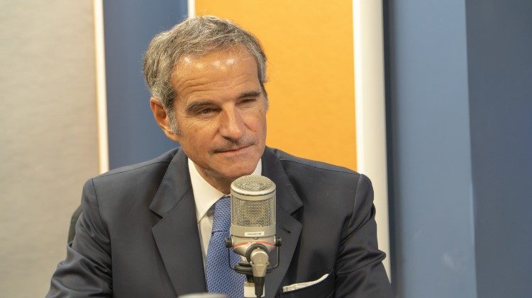 Rafael Grossi, Leiter der Internationalen Atomenergiebehörde IAEA mit Sitz in Wien, beim Interview mit uns