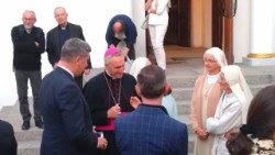 Erzbischof Gänswein am gestrigen Freitag in Tallinn
