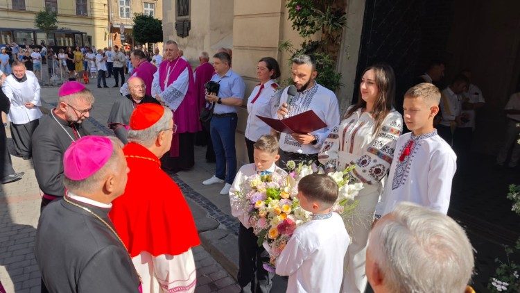 2025.09.06 Le foto da Leopoli. Card. Sepe, inviato speciale del Papa per il 650 anniversario della creazione della Matropolia di Halyč (© Mariusz Krawiec SSP)