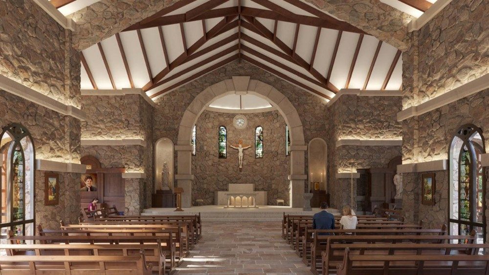 Así proyectan el primer santuario del mundo dedicado a San Carlo Acutis, en Mendoza, Argentina.