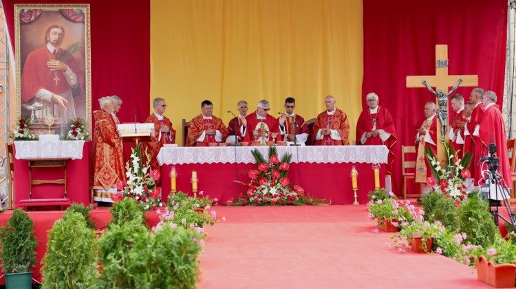 Proslava sv. Marka Križevčanina na središnjem gradskom trgu u Križevcima