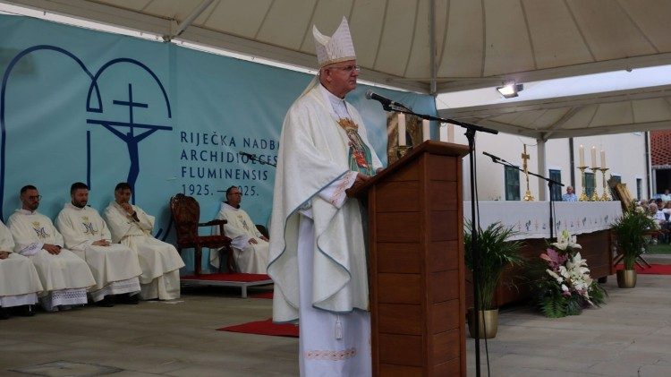 Nadbiskup Mate Uzinić 8. rujna na Trsatu (foto: Riječka nadbiskupija)