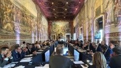 Un momento dell'Assemblea dell'umano oggi al Campidoglio
