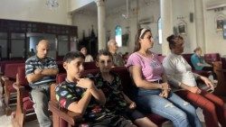Schutzsuchende in der Pfarrei der Heiligen Familie in Gaza City