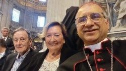 Dom Rogério Augusto das Neves com Andreana Bassanetti, fundadora da Associação "Figli in Cielo"