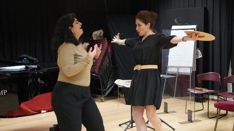 Un momento delle prove