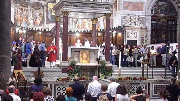 The prayer vigil called “Peace for Gaza” organized in Rome by the Community of Sant’Egidio 