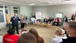 Josef Blotz during his visit to Ukraine