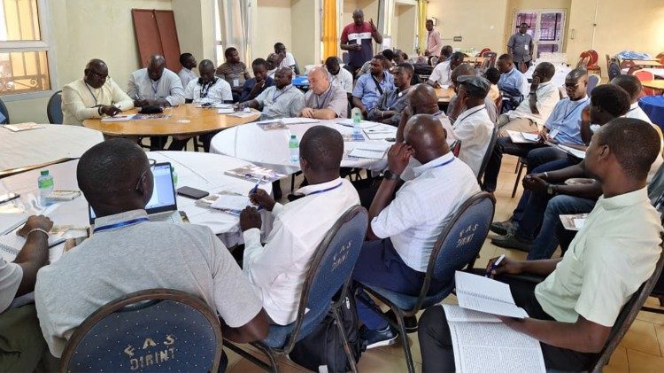 Des membres du clergé sénégalais lors des travaux de leur assemblée