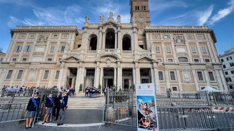 El exterior de la Basílica de Santa María la Mayor