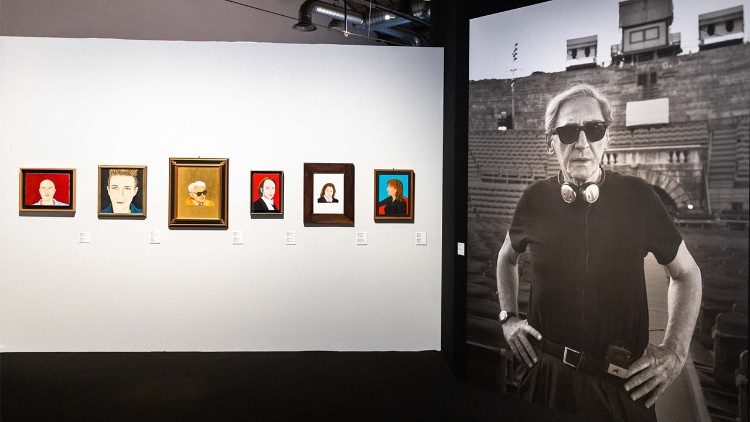 I ritratti realizzati da Franco Battiato, dalla mostra "Franco Battiato. Un'altra vita" al Maxxi di Roma (ufficio stampa Maxxi)