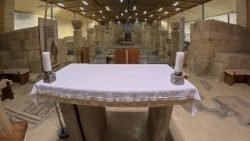 Altar de la Iglesia del Monte Nebo en Jordania (Foto: JPacheco)