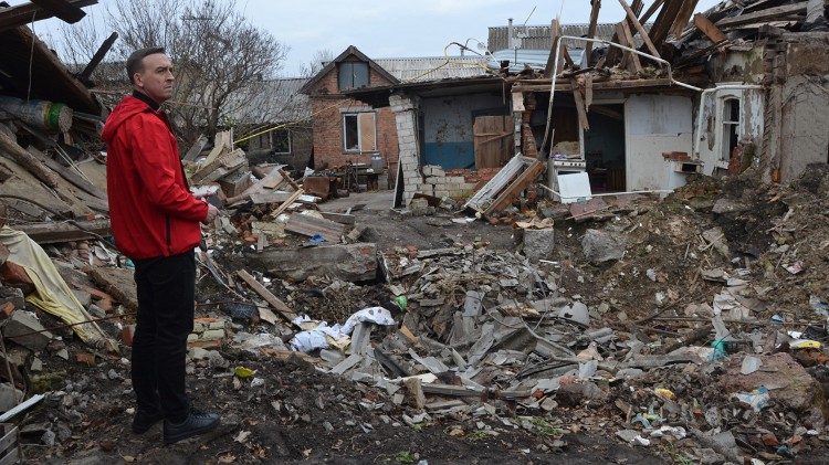 Distruzioni a Kharkiv