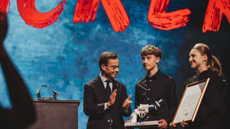 Statsminister Ulf Kristersson vid galan