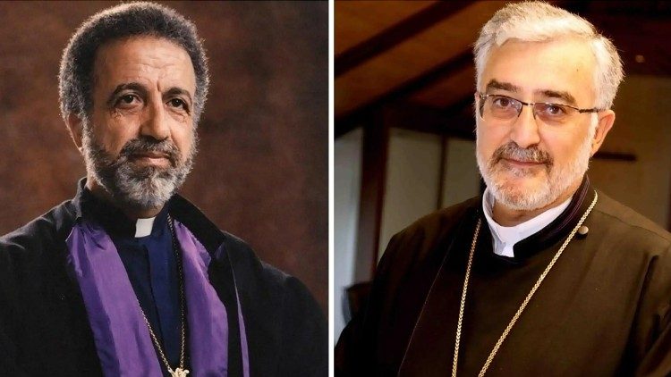 Գերյ. Հ. Եղիա Ծ. Վրդ. Գիրէջեան եւ ԱՄՆ-ի եւ Գանատայի Հայ Կաթողիկէ Թեմի Առաջնորդ՝ Գերապայծառ Հ. Միքայէլ եպս. Մուրատեան։