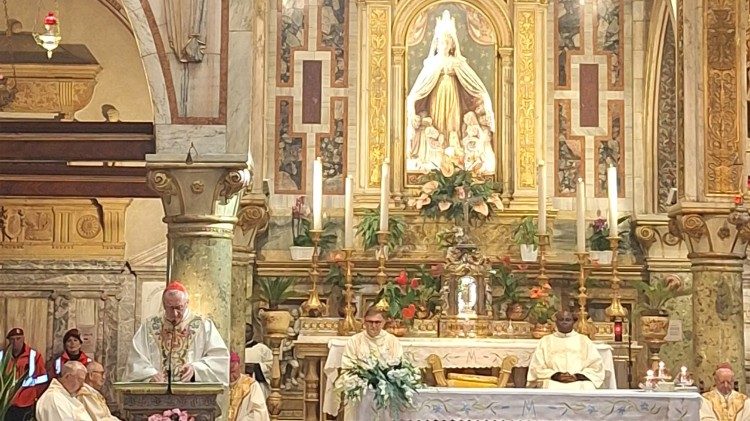L'omelia del cardinale Parolin nel santuario marino di Monte Berico, sul colle sopra Vicenza