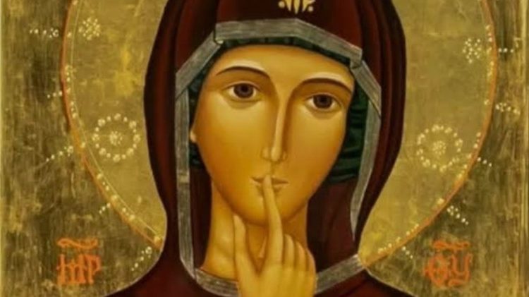 La Sacra Icona della Madonna del Silenzio (particolare), Avezzano (L'Aquila).