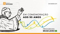 Homenagem do Programa Brasileiro, integrante do Vatican News / Rádio Vaticano. (Arte: @phillippereira_)