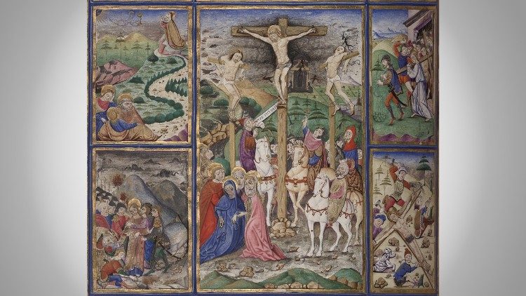 Salterio , Vat. lat. 3467 Napoli, sec. XV ex. (mm 268x163; ff. 185) - particolare &copy; Biblioteca Apostolica Vaticana