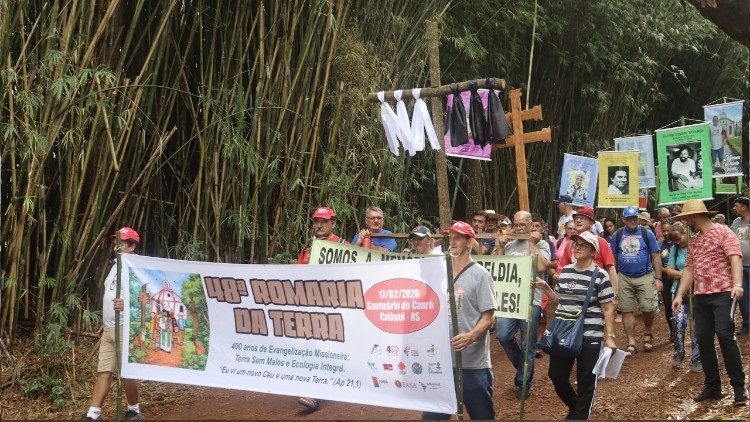 A 48ª Romaria da Terra no Santuário Diocesano do Caaró, no município de Caibaté (RS)