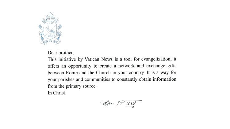 The Pope's note