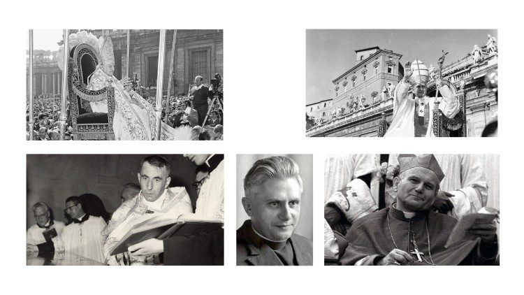 Los Papas que han guiado el Concilio y los Pontífices que han participado en el gran evento antes de la elección