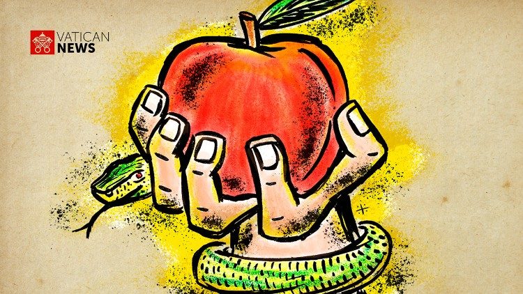 Fomes Peccati: desde a criação de tudo, a humanidade possui uma inclinação ao mal e deve buscar combatê-la (Arte: Phillip Pereira | @phillippereira_ ).  